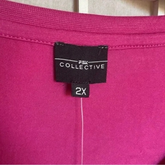 PSK Collective Women's Size 2X Pink Beauty Active Tee NWT - Picture 3 of 10